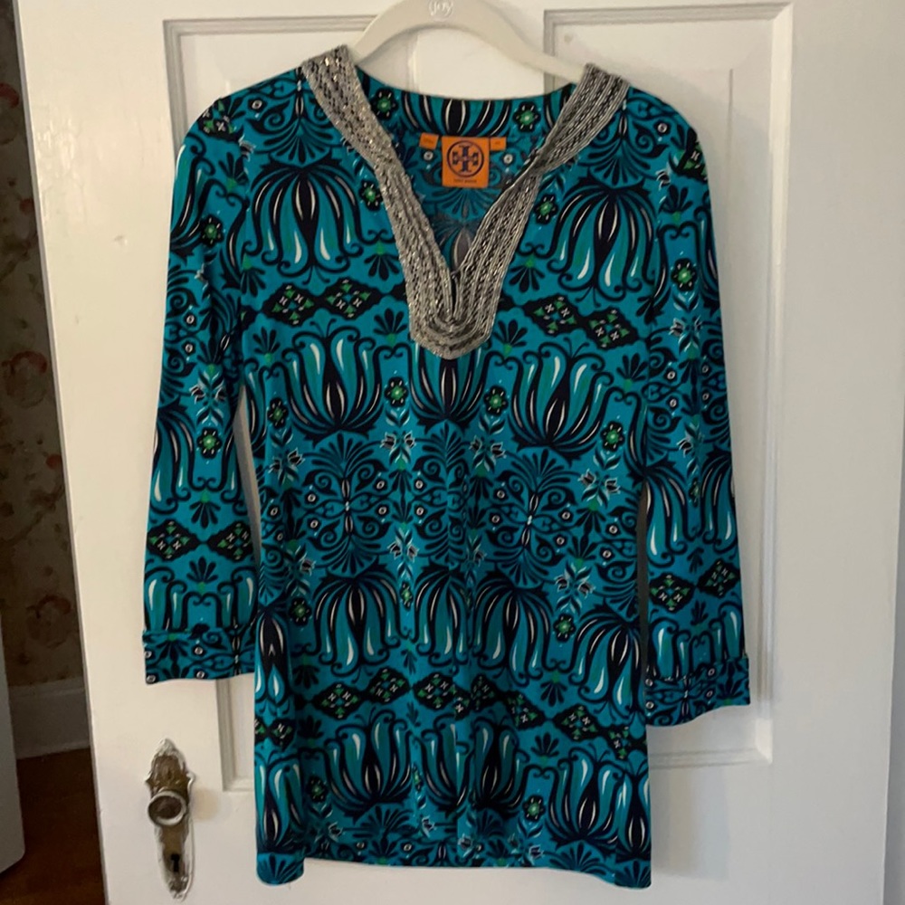 TORY BURCH beautiful beaded tunic